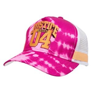 Justice Sport Pink and Orange Tie-Dye Kids Hat